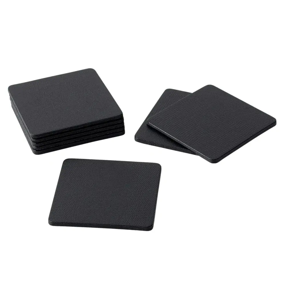 Faux Black Lizard Felt-Backed Coasters - Box of 8 - Home Smith