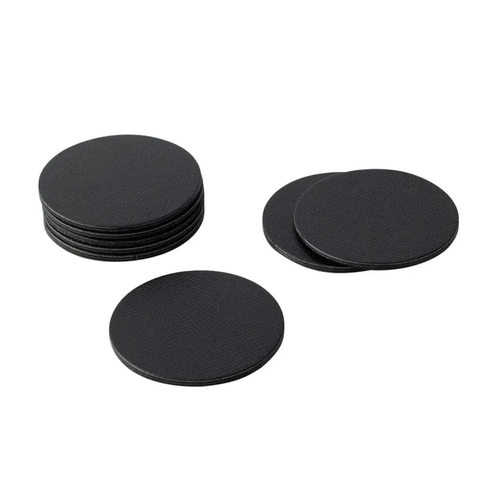 Faux Black Snakeskin Felt-Backed Coasters - Box of 8 - Home Smith