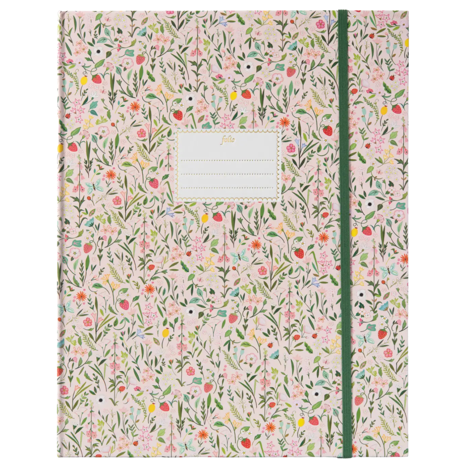 Floral Notepad Folio in Pink