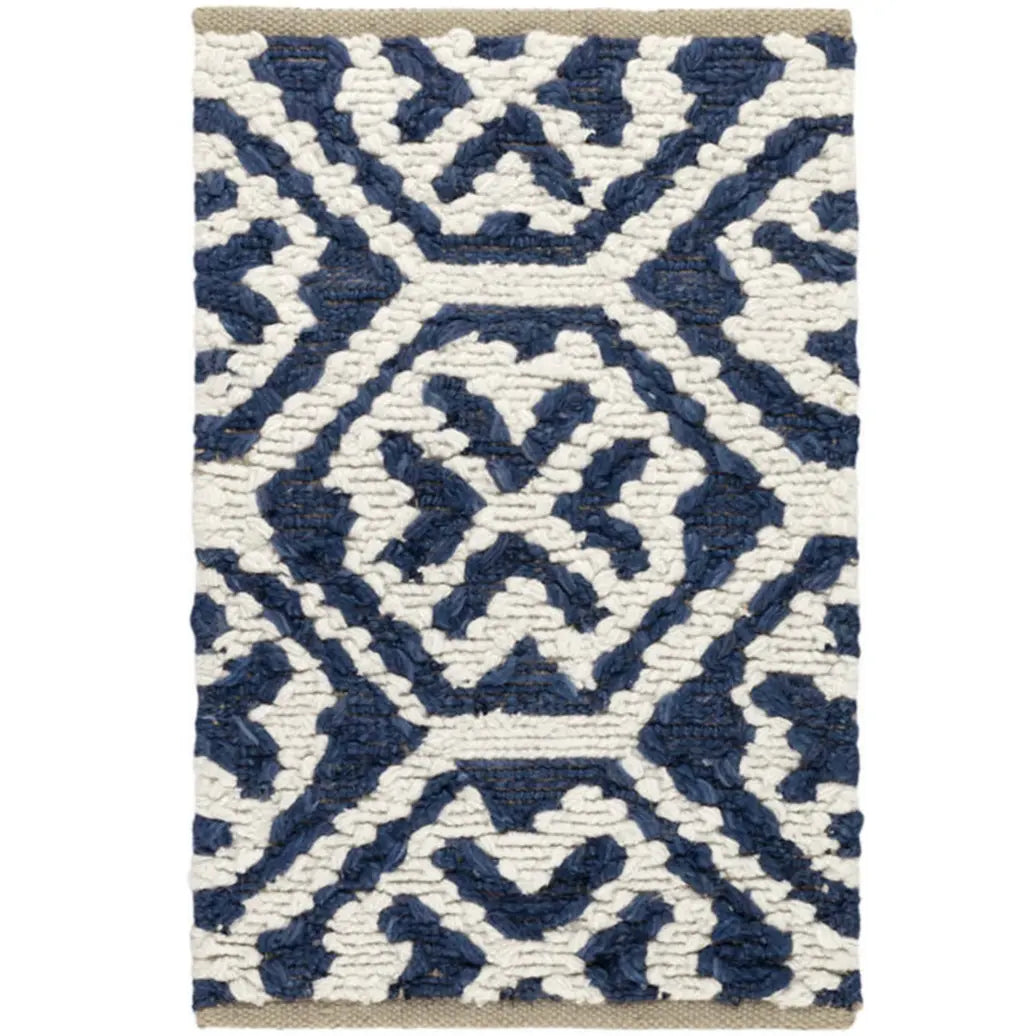 Fonda Soumak Blue Jute Rug - Home Smith