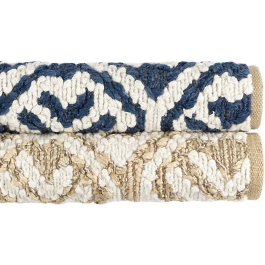 Fonda Soumak Blue Jute Rug - Home Smith