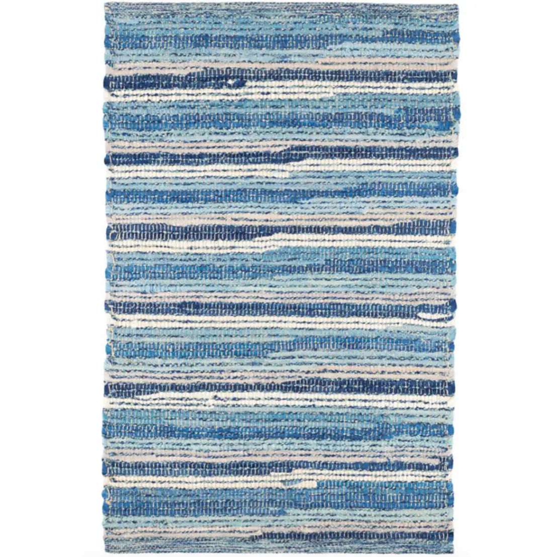 Francisco Blue Woven Cotton Rug - Home Smith
