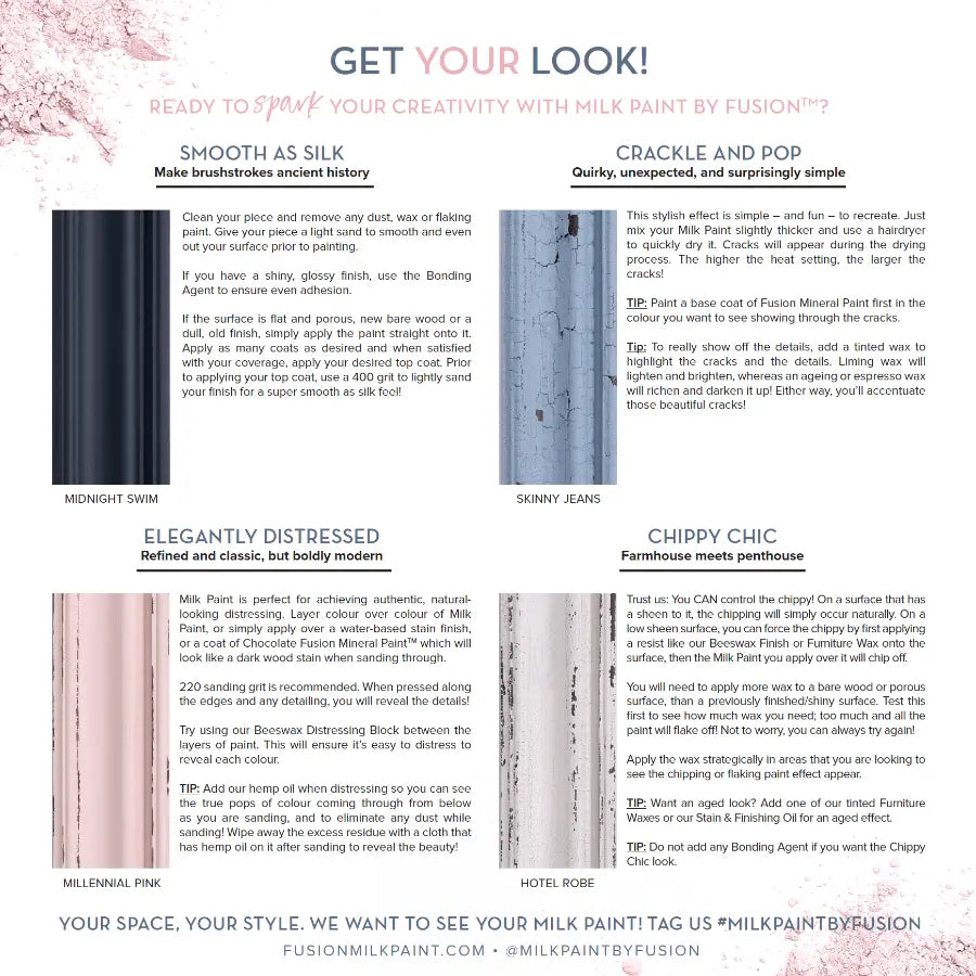 Fusion Milk Paint in Millennial Pink - Home Smith