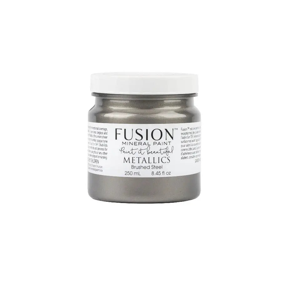 Fusion Mineral Paint - Brushed Steel Metallic - Home Smith