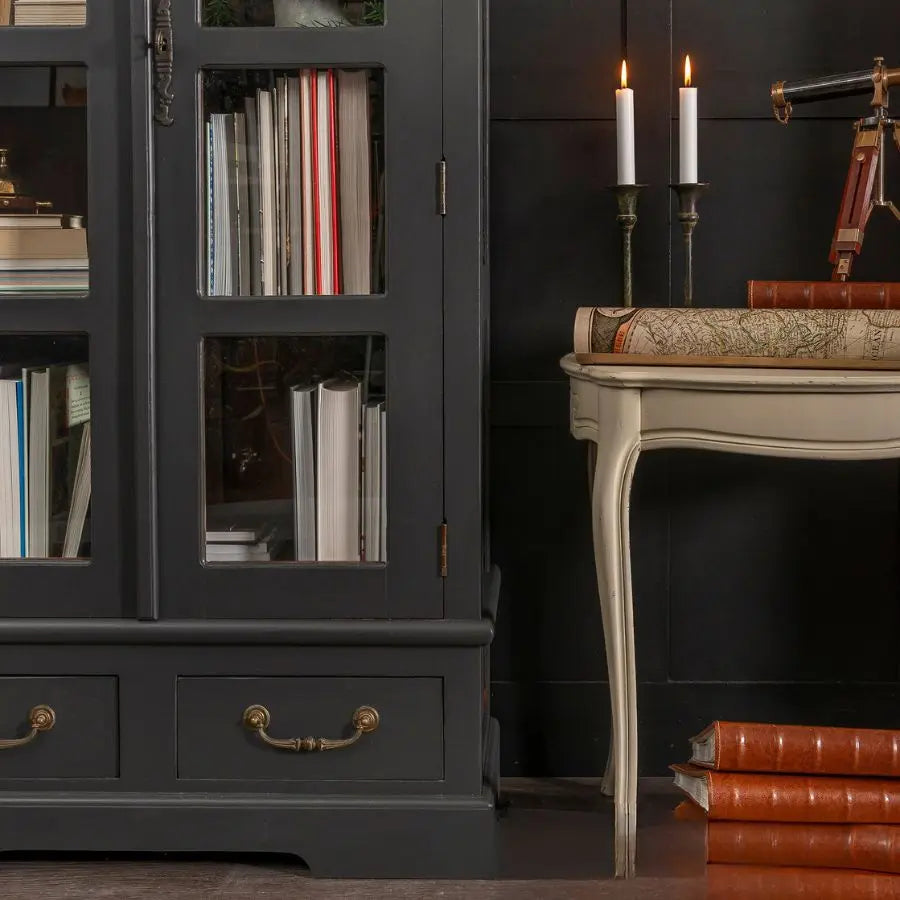 Cabinet Painted in Fusion Mineral Paint Cast Iron at Home Smith
