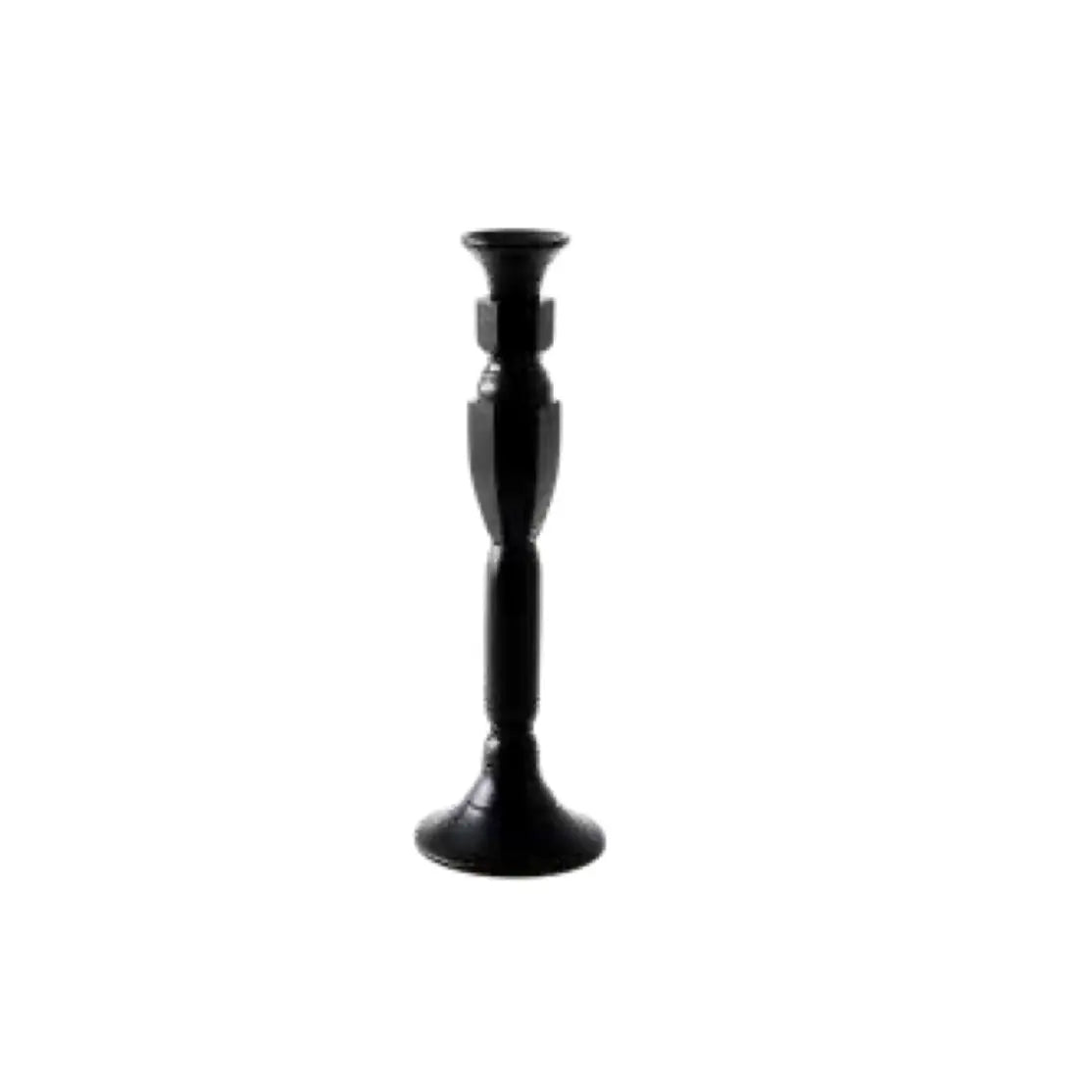 Georgian Beechwood Candlesticks in Black Lacquer - Home Smith