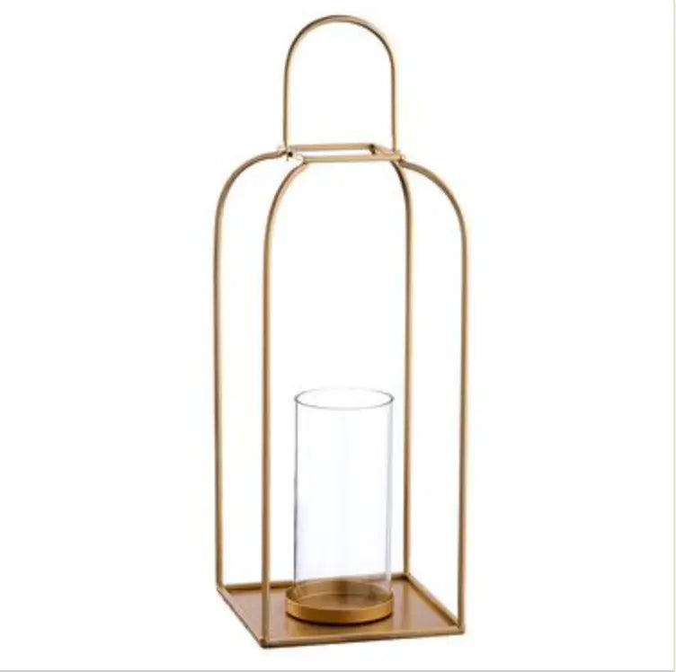 Home Smith Gold and Glass Lanterns Home Smith 