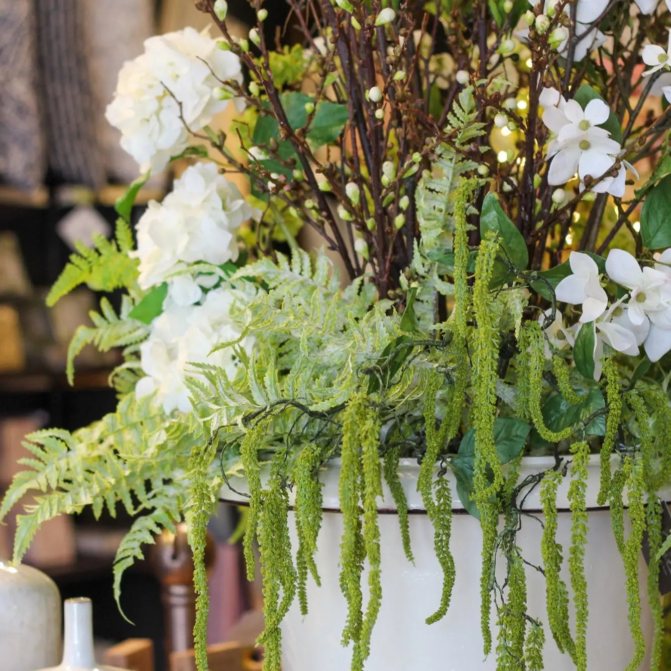 Home Smith Hanging Amaranthus Spray 31" Winward Stems, Blooms & Branches