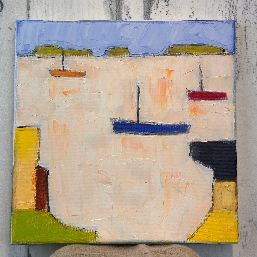 Harbour, an Original artwork by Robin Grindley, oil on canvas at Home Smith