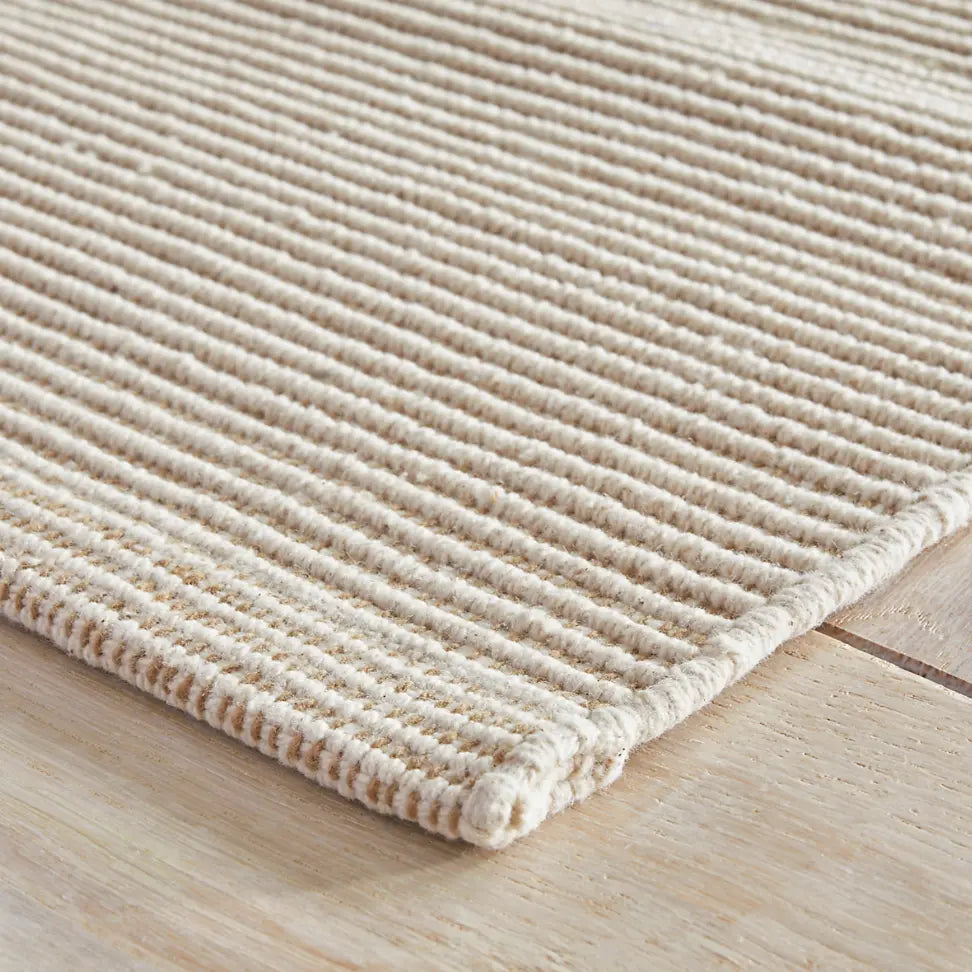 Home Smith Haverhill Natural Handwoven Cotton Rug Dash & Albert Rugs - Cotton