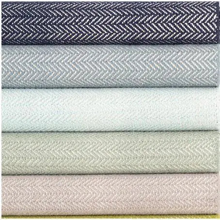 Herringbone Woven Cotton Rug in Indigo - Home Smith