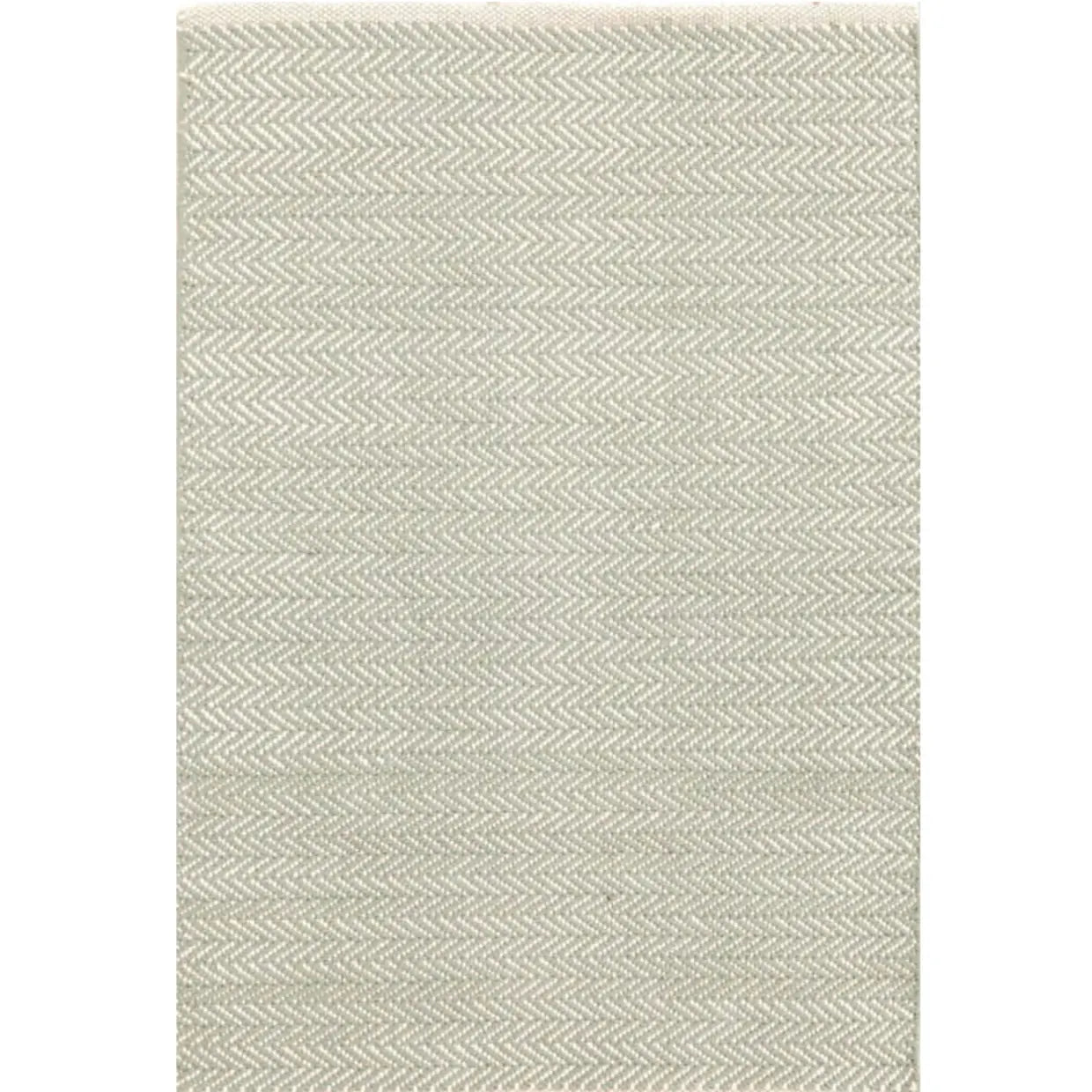 Herringbone Woven Cotton Rug in Ocean - Home Smith