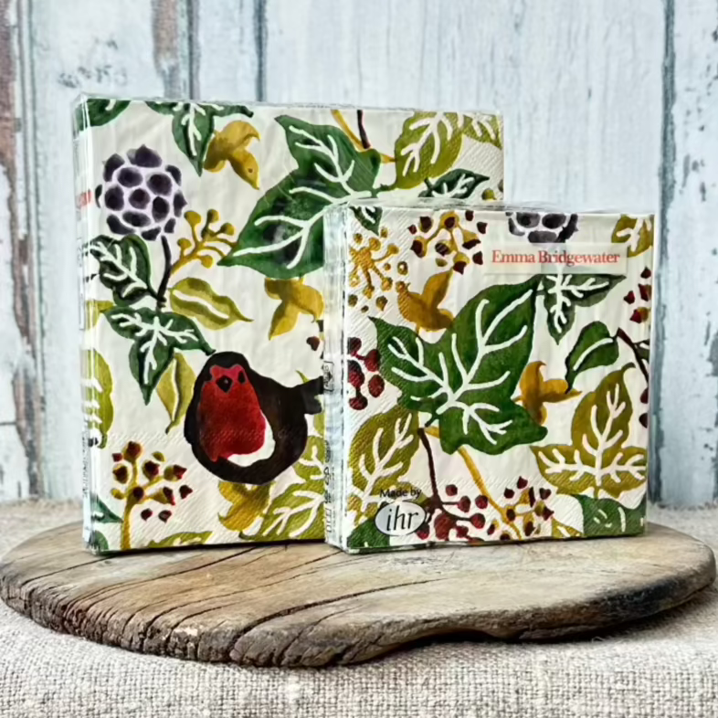 Emma Bridgewater Christmas Ivy paper napkins at Home Smith
