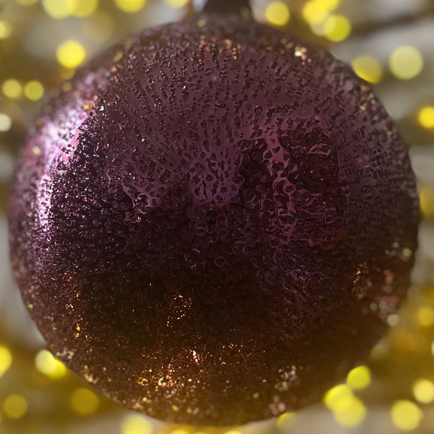 Jim Marvin Handblown Glass Beaded Ornaments in Burgundy