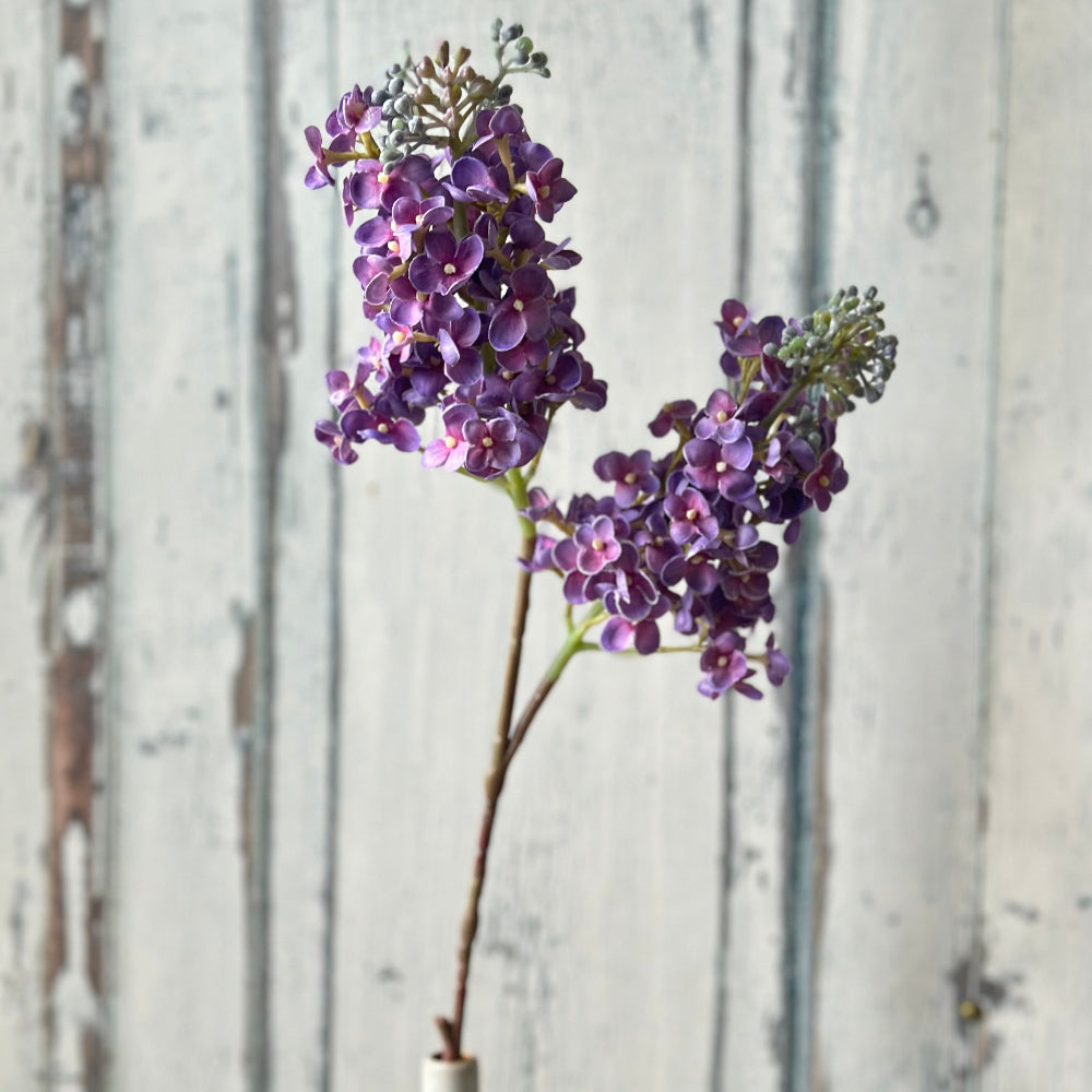 Faux Lilac dark purple sprays at Home Smith