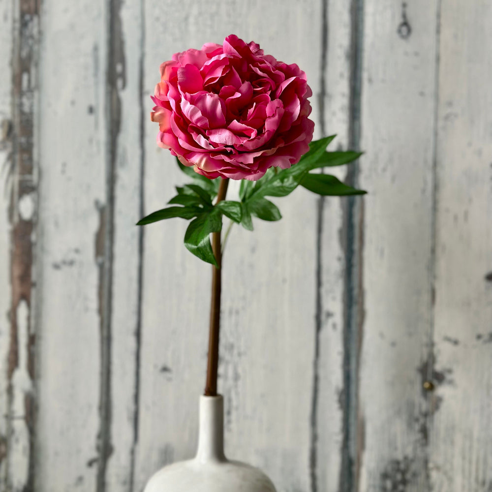 Faux Real Touch Pink Peony Stem at Home Smith