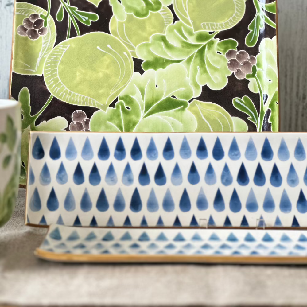 Jill Rosenwald Raindrop Oyster Tray at Home Smith