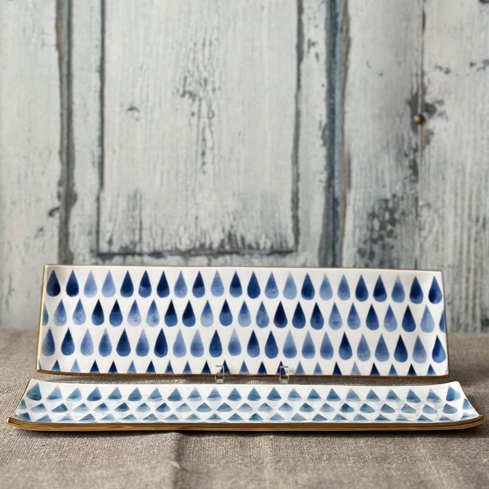 Jill Rosenwald Raindrop Oyster Tray at Home Smith