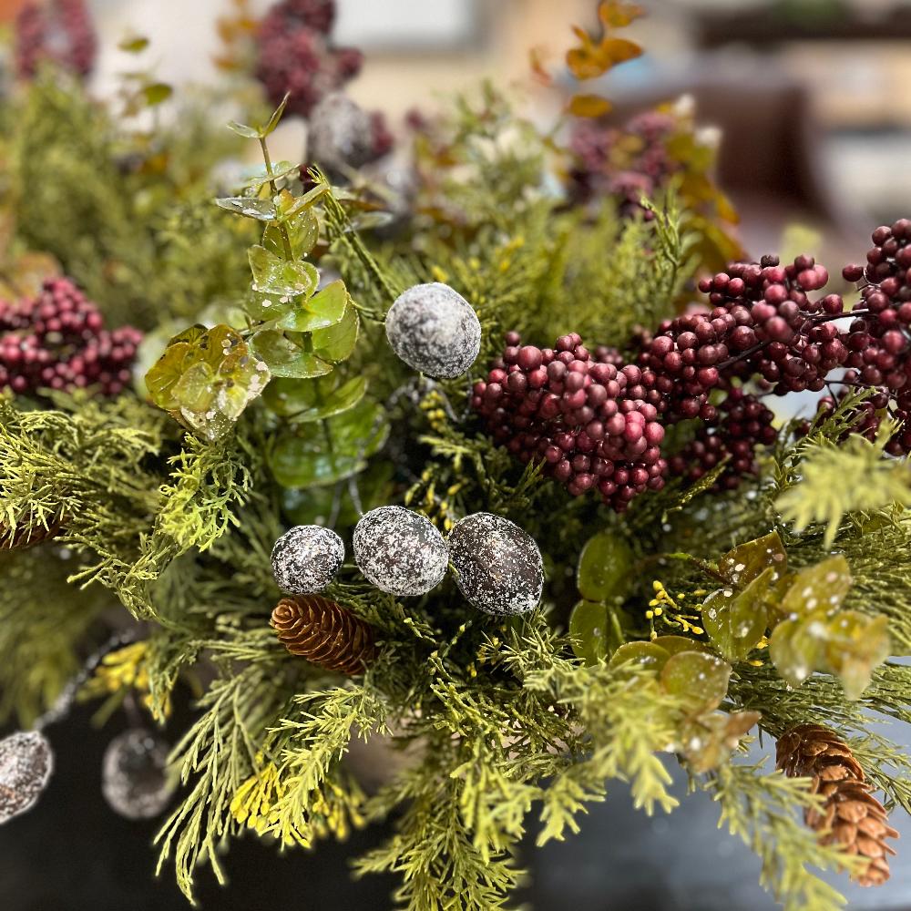 Silver Sparkle Pod Branch - Home Smith