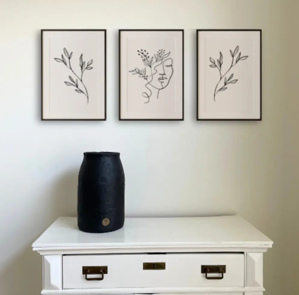 Home Smith Industrial Vase in Black Kopes Trading Vases