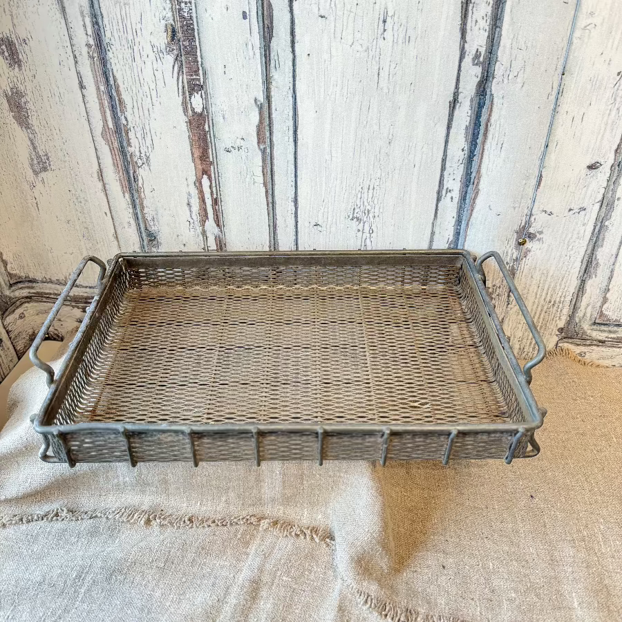 Vintage Industrial Metal Trays