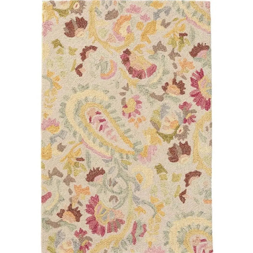 Ines Multi Micro Hooked Wool Rug - Home Smith