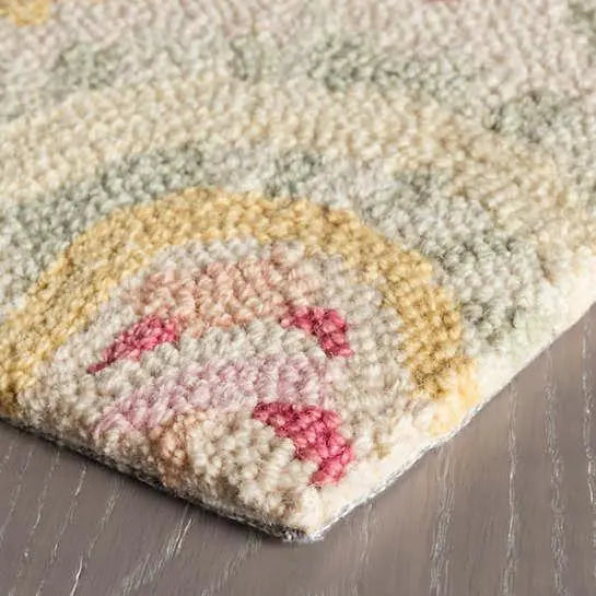 Ines Multi Micro Hooked Wool Rug - Home Smith