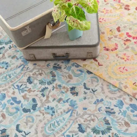 Ines Multi Micro Hooked Wool Rug - Home Smith