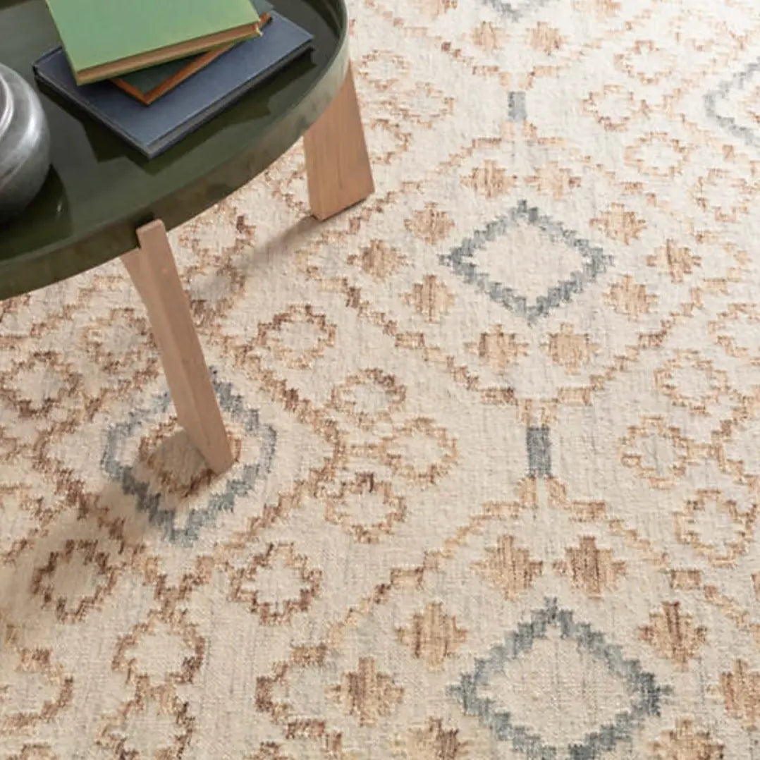 Jelly Roll Sky Woven Wool Rug - Home Smith
