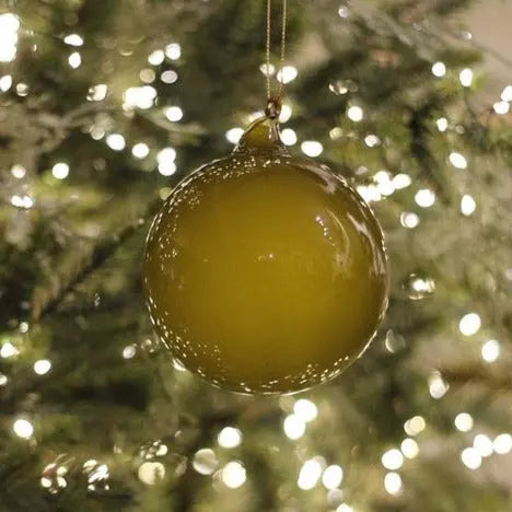 Jim Marvin Bubblegum Glass Ornament in Moss Green - Home Smith
