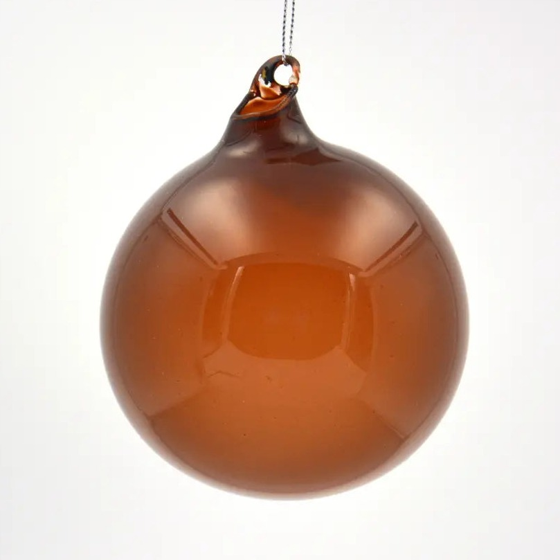 Home Smith Jim Marvin Bubblegum Glass Ornaments in Chocolate Winward Holiday Ornaments