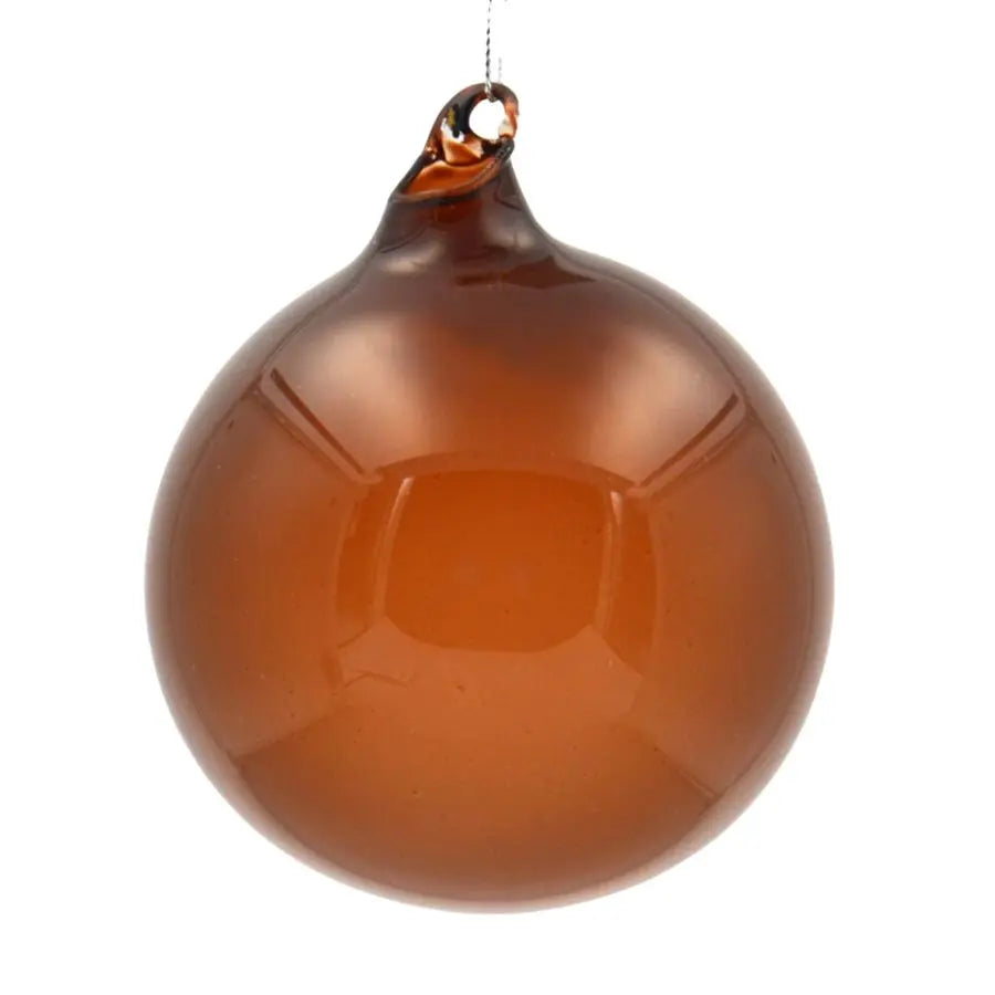 Home Smith Jim Marvin Bubblegum Glass Ornaments in Chocolate Winward Holiday Ornaments