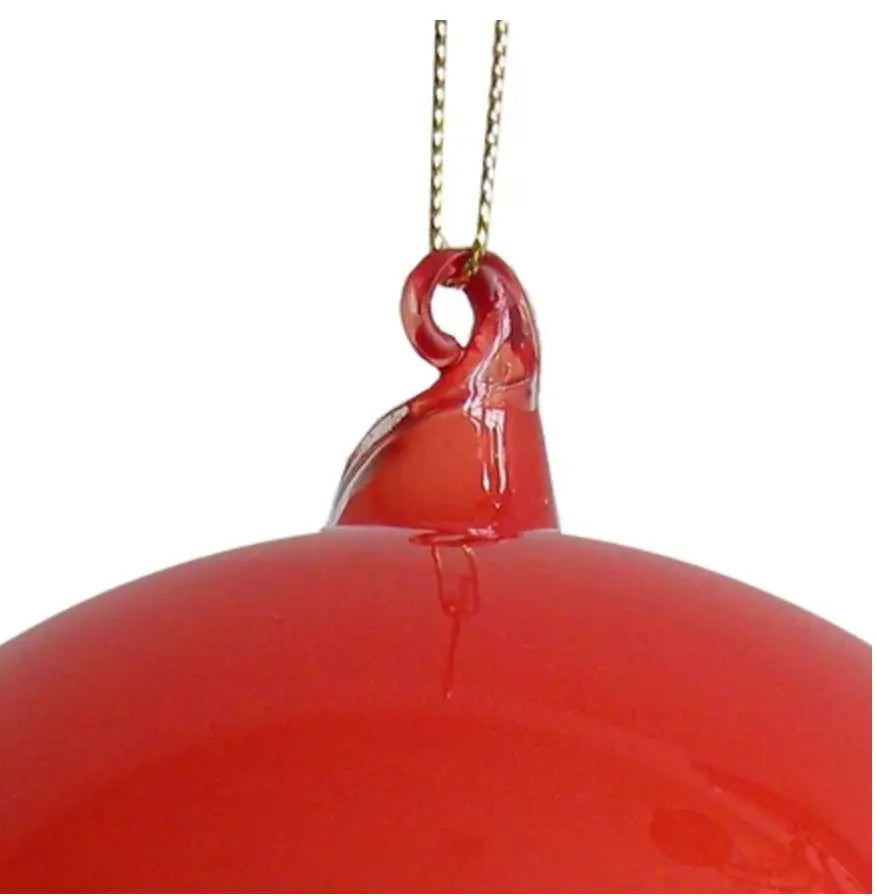 Home Smith Jim Marvin Bubblegum Glass Ornaments in Coral Winward Holiday Ornaments