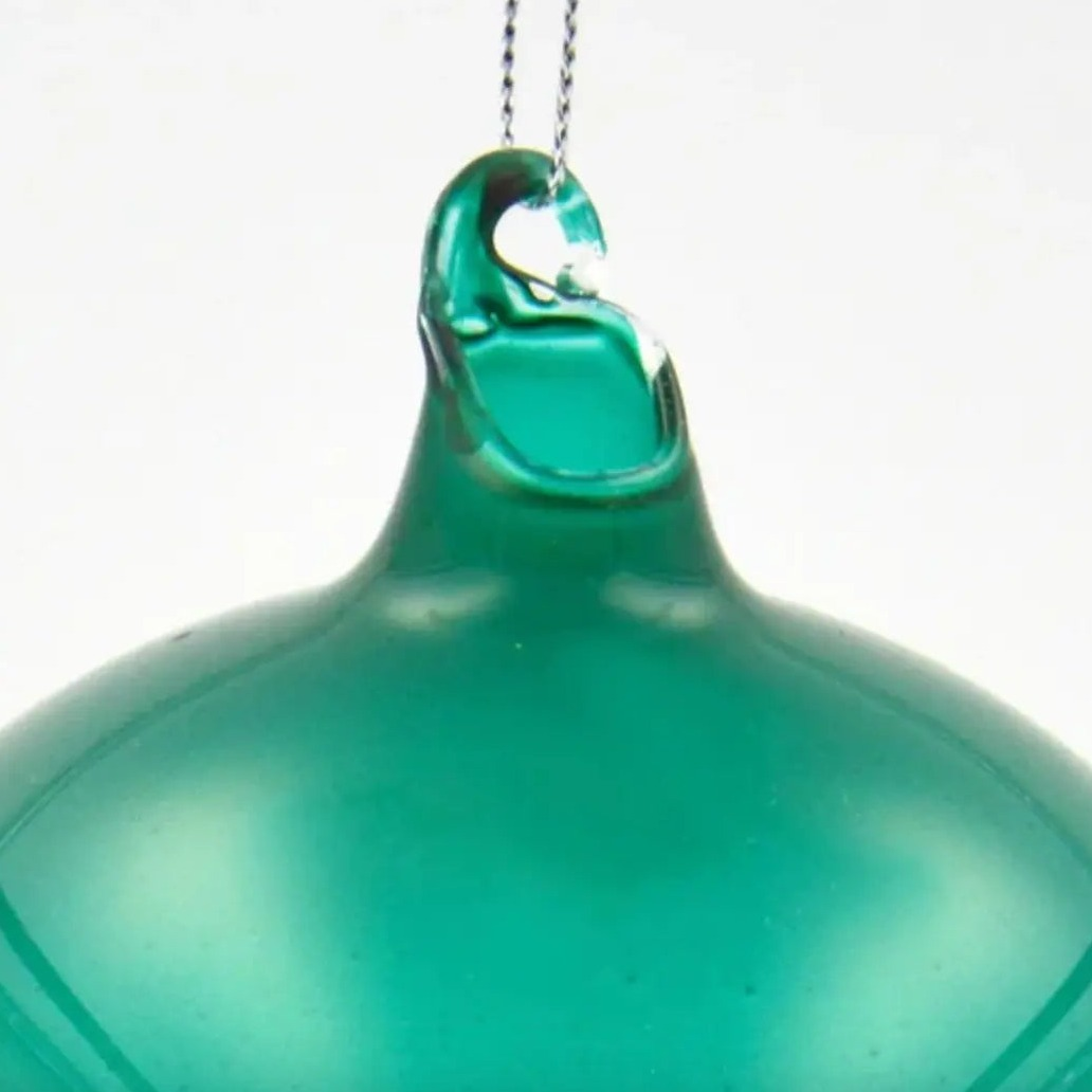 Home Smith Jim Marvin Bubblegum Glass Ornaments in Lichen Green Winward Holiday Ornaments