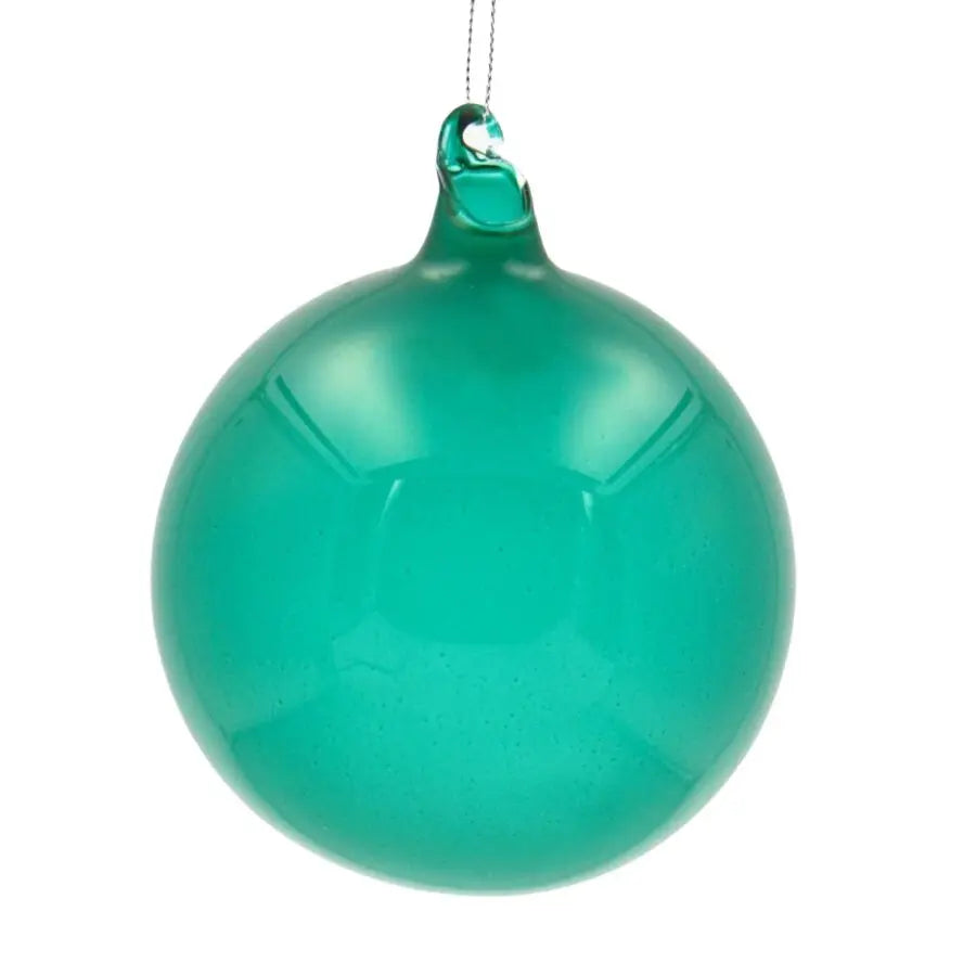 Home Smith Jim Marvin Bubblegum Glass Ornaments in Lichen Green Winward Holiday Ornaments