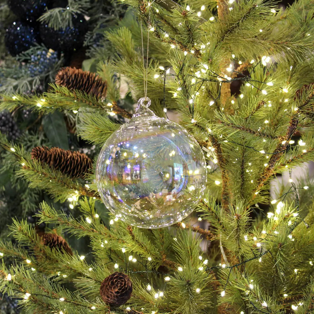 Jim Marvin Clear Glass Iridescent Ornaments - Home Smith