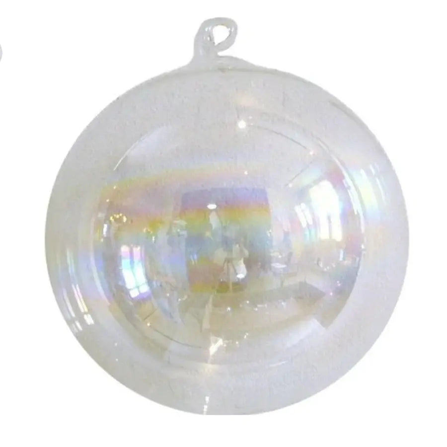 Jim Marvin Clear Glass Iridescent Ornaments - Home Smith