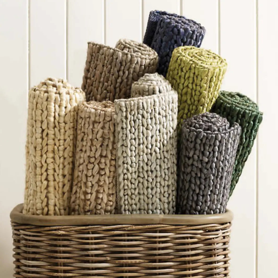 Jute Woven Bleached Oak Rug - Home Smith