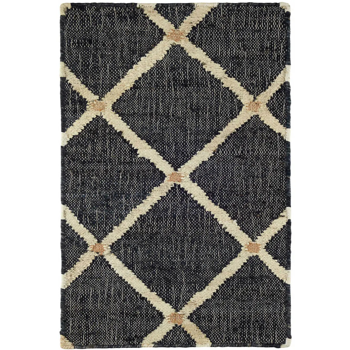 Home Smith Kali Black Woven Jute Rug Dash & Albert Rugs - Jute & Sisal