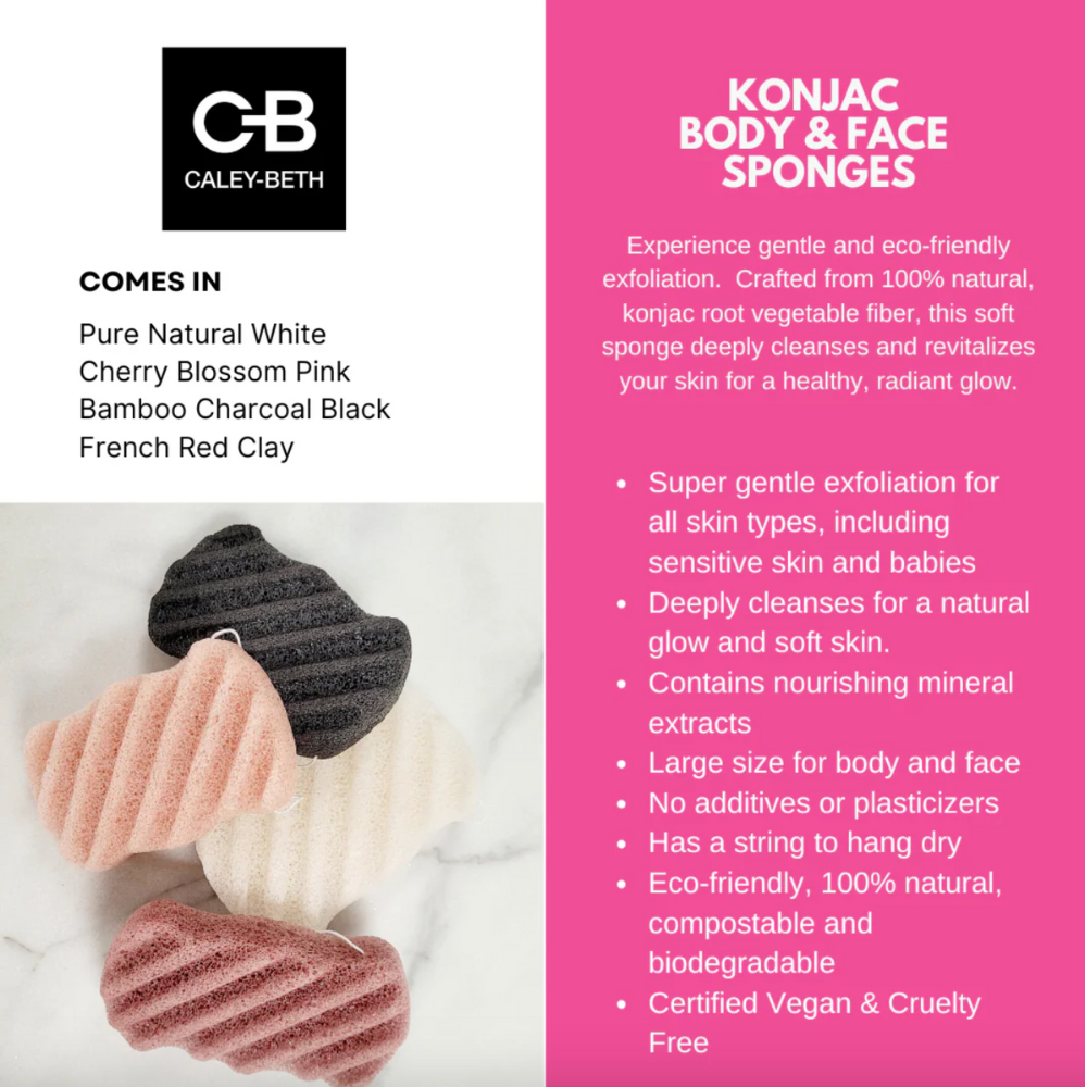 Konjac Natural Body Sponge at Home Smith
