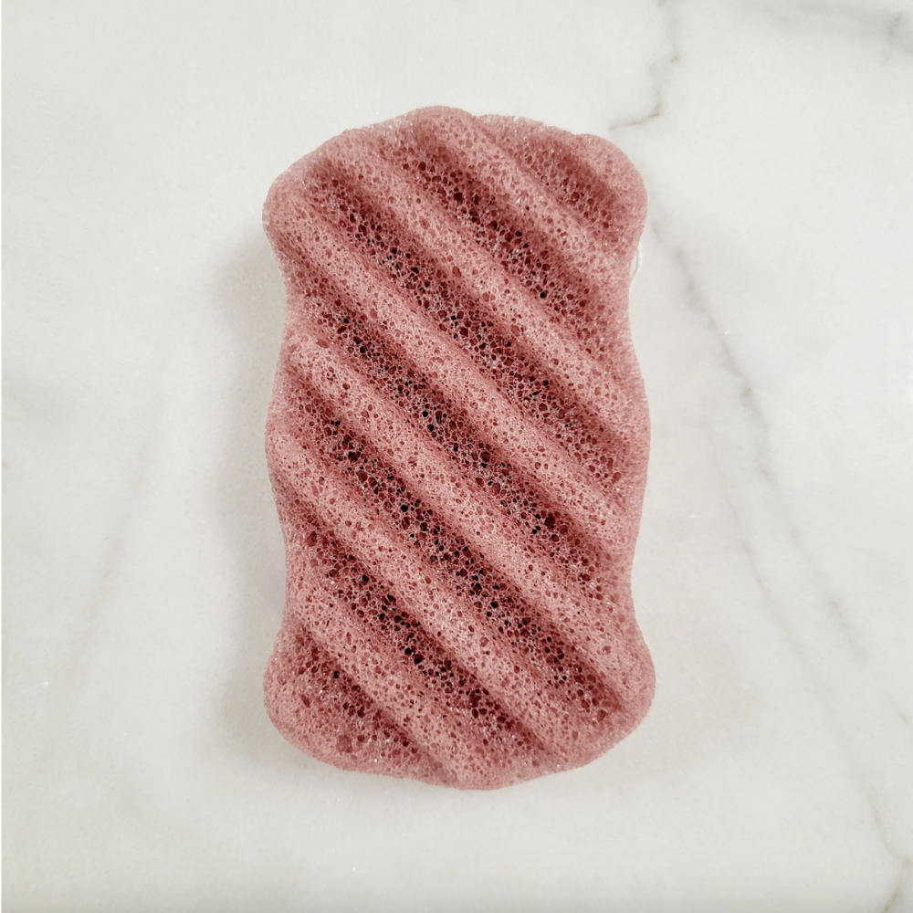 French Red Clay Konjac Natural Body Sponge at Home Smith