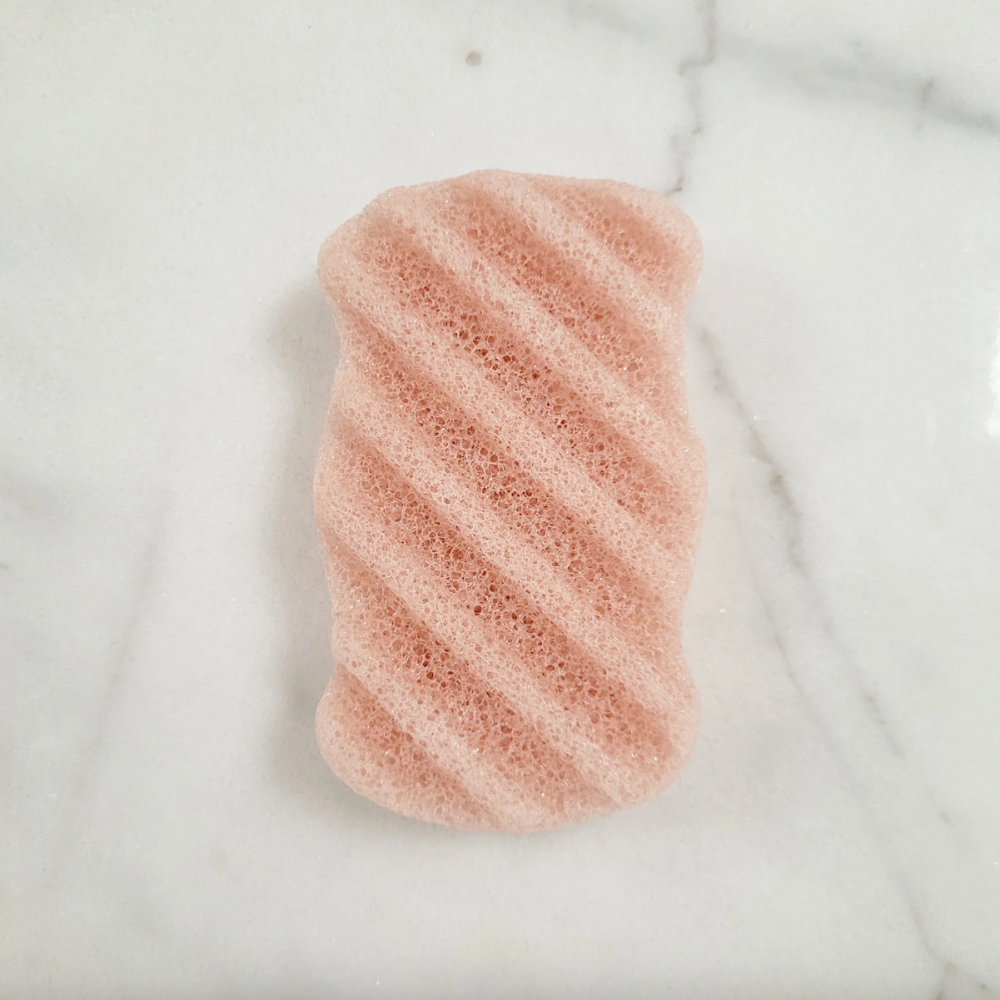 Cherry Blossom Pink Konjac Natural Body Sponge at Home Smith