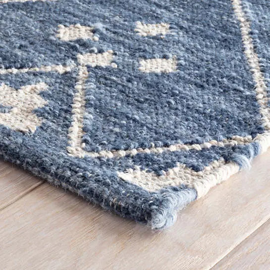Kota Indigo Woven Wool Rug - Home Smith
