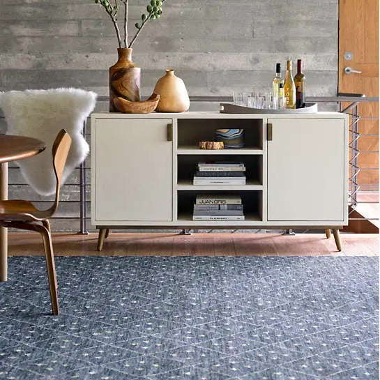 Kota Indigo Woven Wool Rug - Home Smith