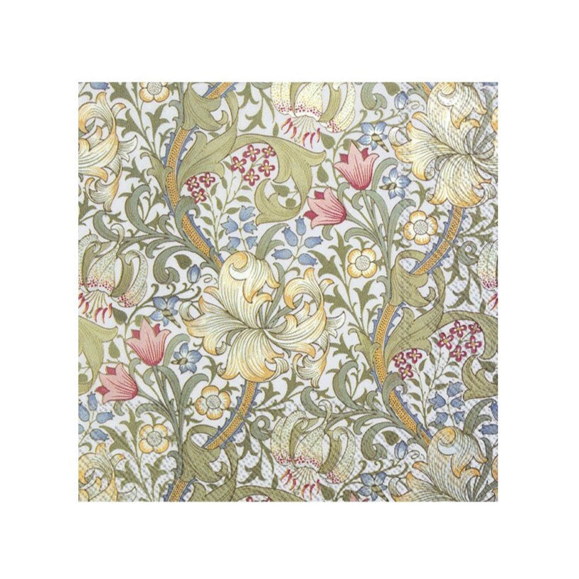 Golden Lily Paper Napkins Luncheon Size at Home Smith
