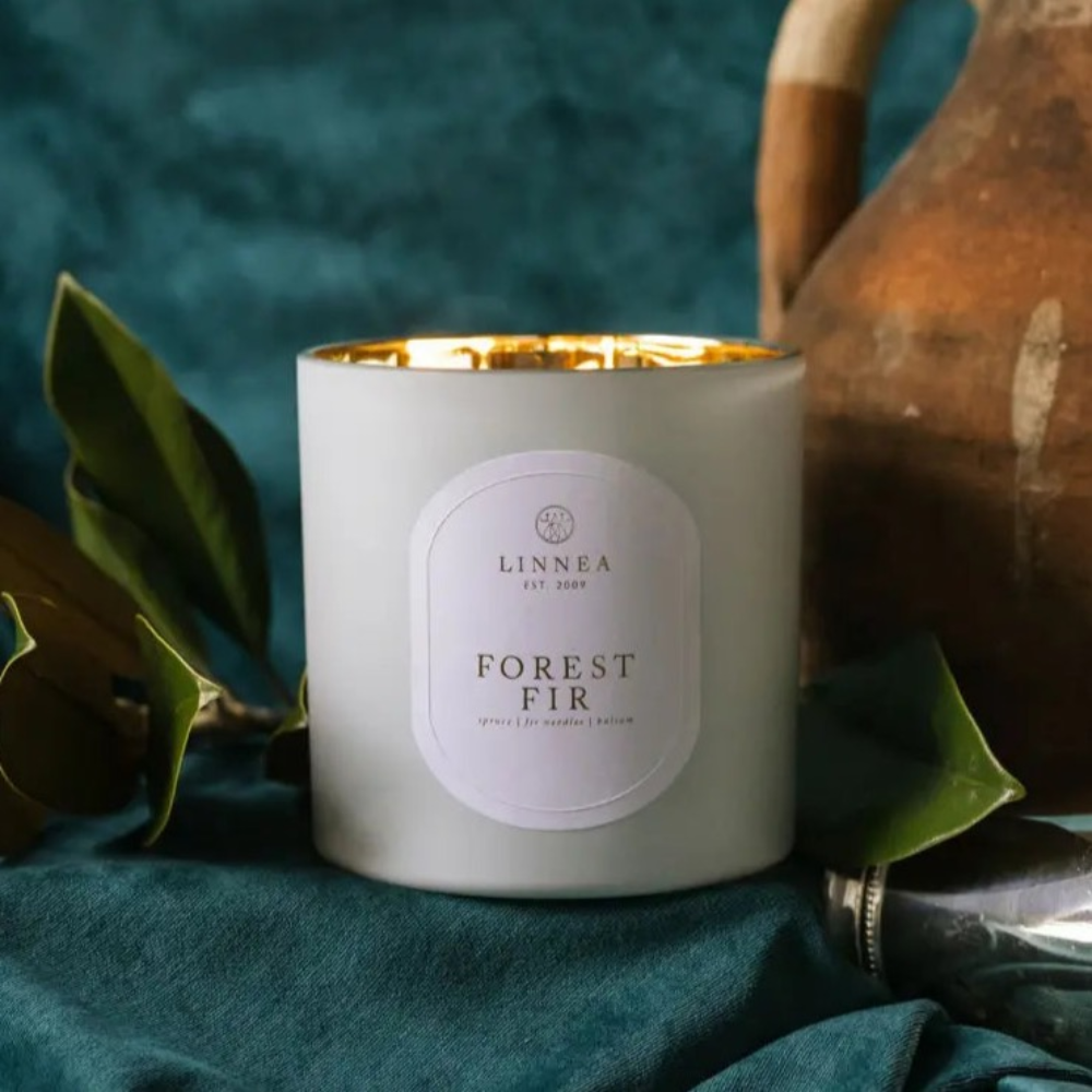 Home Smith LINNEA Grande Triple Wick Scented Candle in Forest Fir LINNEA Holiday Candles & Scents