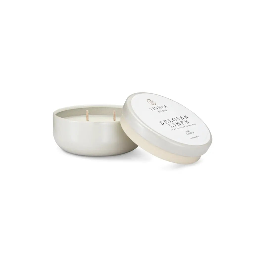 Home Smith LINNEA Petite Scented Candle in Belgian Linen LINNEA Candles - Scented