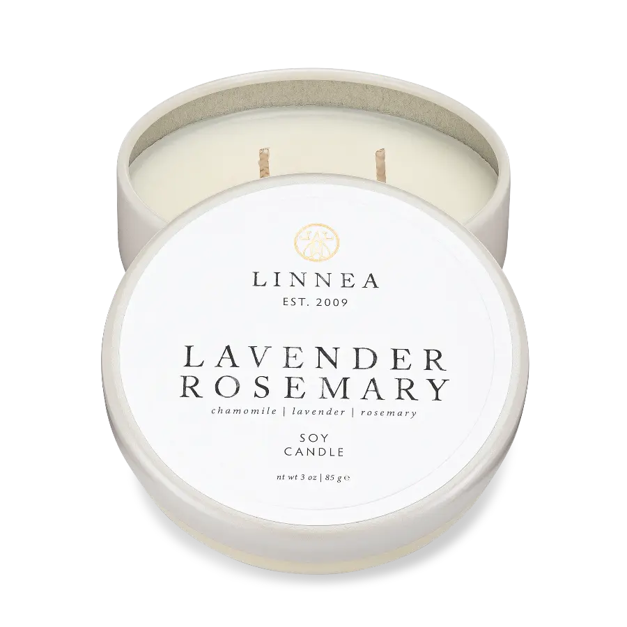 LINNEA Petite Scented Candle in Lavender Rosemary - Home Smith