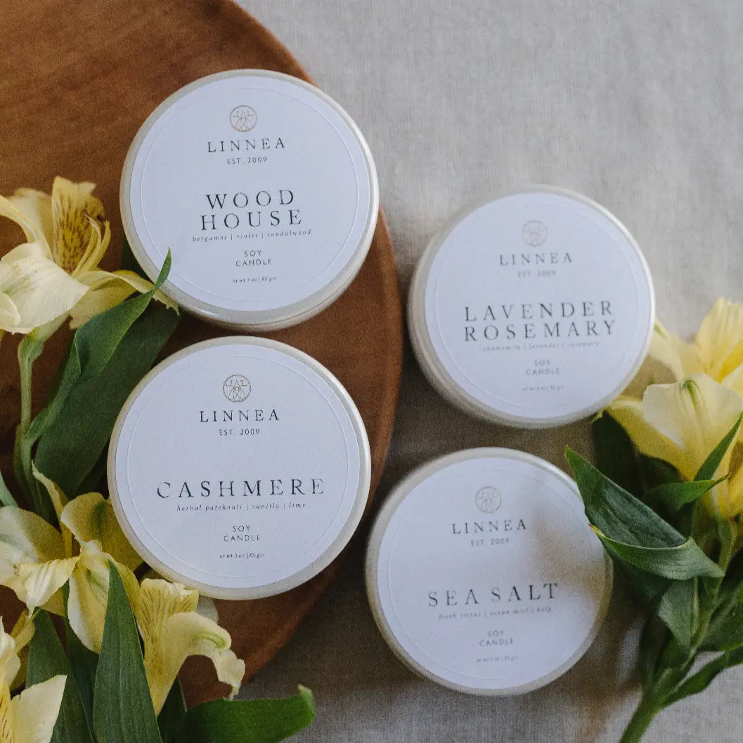 LINNEA Petite Scented Candle in Lavender Rosemary - Home Smith