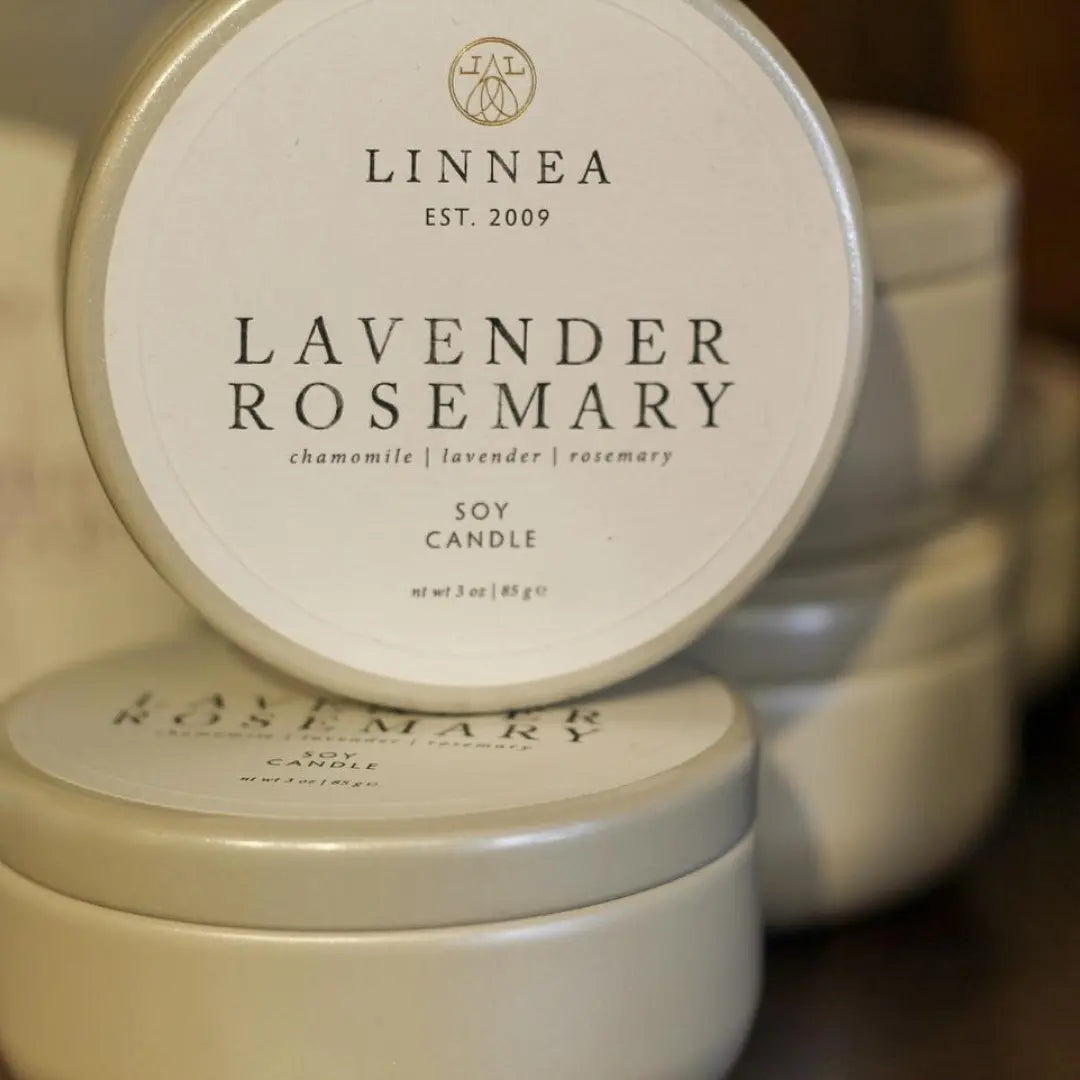 LINNEA Petite Scented Candle in Lavender Rosemary - Home Smith